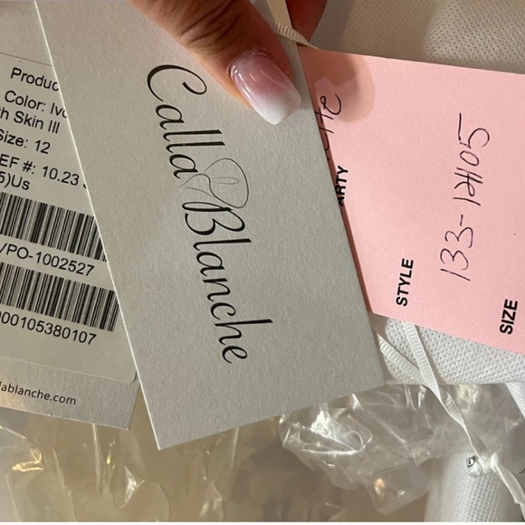 EUC Designer CALLA BLANCHE Wedding Dress - Picture 7 of 7